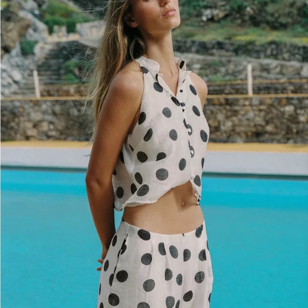 Zara Black and White Polka Dot Set